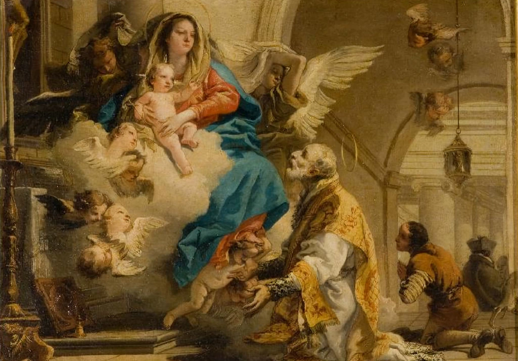 San Filippo Neri ha la visione della Madonna